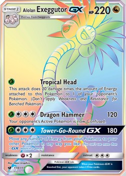 Alolan Exeggutor GX - Crimson Invasion (Secret Rare) [CIN-118]