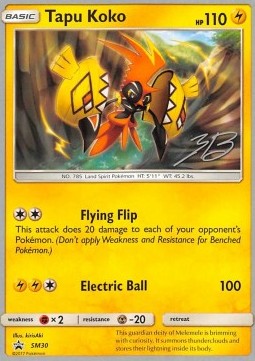Tapu Koko - SM Black Star Promos (Fixed) [SM-30]