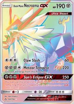 Dusk Mane Necrozma GX - Ultra Prism (Secret Rare) [UPR-163]