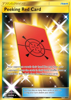 Peeking Red Card - Ultra Prism (Secret Rare) [UPR-169]