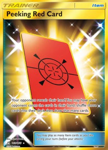 Peeking Red Card - Ultra Prism (Secret Rare) [UPR-169]