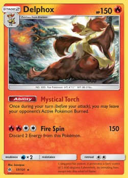 Delphox - Forbidden Light (Holo Rare) [FLI-17]