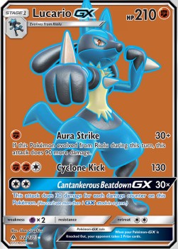 Lucario GX - Forbidden Light (Ultra Rare) [FLI-122]