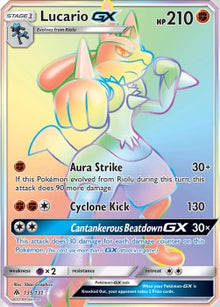 Lucario GX - Forbidden Light (Secret Rare) [FLI-135]