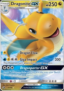 Dragonite GX - Dragon Majesty (Ultra Rare) [DRM-37]