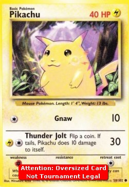 Pikachu - Base Set (Oversized) [BS-58]