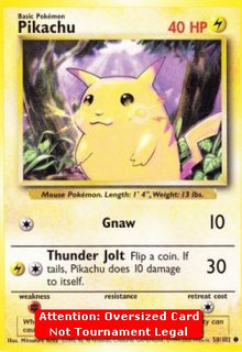 Pikachu - Base Set (Oversized) [BS-58]