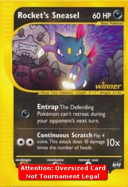Rocket's Sneasel - Best of Game Cards Promos (Oversized) [BEST-5]