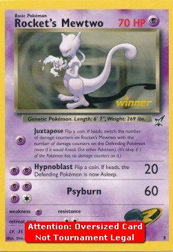 Rocket's Mewtwo - Best of Game Cards Promos (Oversized) [BEST-8]