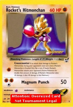 Rocket's Hitmonchan - Best of Game Cards Promos (Oversized) [BEST-9]