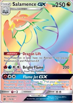 Salamence GX - Dragon Majesty (Secret Rare) [DRM-73]