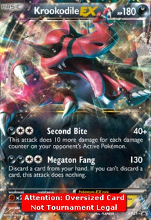 Krookodile EX - XY Black Star Promos (Oversized) [XYPR-25]
