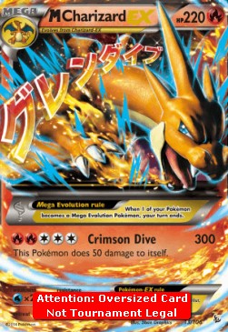 MCharizard EX - Flashfire (Oversized) [FLF-13]