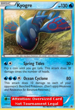 Kyogre - XY Black Star Promos (Oversized) [XYPR-51]
