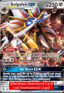 Solgaleo GX - Sun & Moon (Oversized) [SUM-89]