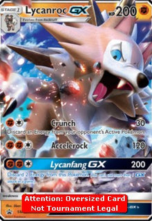 Lycanroc GX - SM Black Star Promos (Oversized) [SM-14]