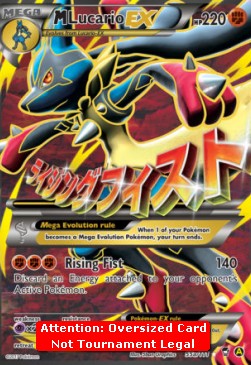 MLucario EX - Furious Fists (Oversized) [FFI-55a]