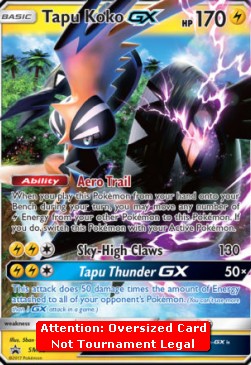 Tapu Koko GX - SM Black Star Promos (Oversized) [SM-50]