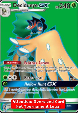 Decidueye GX - SM Black Star Promos (Oversized) [SM-37]