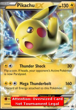Pikachu EX - XY Black Star Promos (Oversized) [XYPR-174]