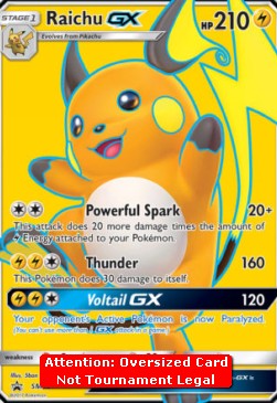 Raichu GX - SM Black Star Promos (Oversized) [SM-90]