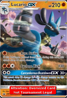 Lucario GX - SM Black Star Promos (Oversized) [SM-100]