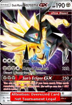 Dusk Mane Necrozma GX - Ultra Prism (Oversized) [UPR-90]