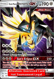 Dusk Mane Necrozma GX - Ultra Prism (Oversized) [UPR-90]