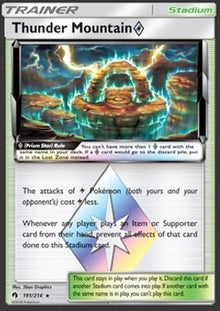 Thunder Mountain ◇ - Lost Thunder (Holo Rare) [LOT-191]