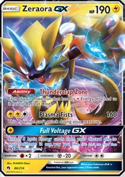 Zeraora GX - Lost Thunder (Ultra Rare) [LOT-86]