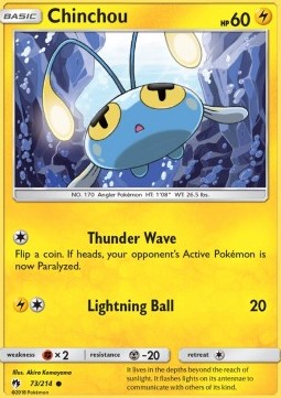 Chinchou - Lost Thunder (Common) [LOT-73]
