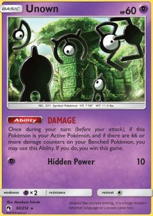 Unown - Lost Thunder (Rare) [LOT-90]