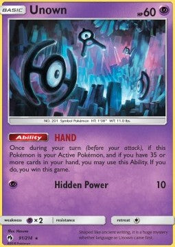 Unown - Lost Thunder (Rare) [LOT-91]