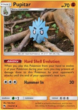 Pupitar - Lost Thunder (Uncommon) [LOT-116]