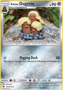Alolan Dugtrio - Lost Thunder (Uncommon) [LOT-123]