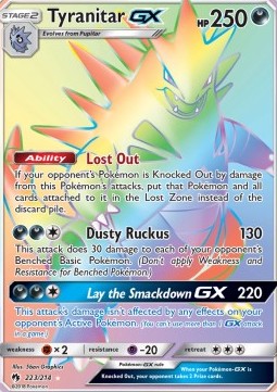 Tyranitar GX - Lost Thunder (Secret Rare) [LOT-223]