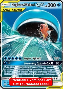 Magikarp & Wailord GX - SM Black Star Promos (Oversized) [SM-166]