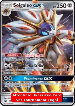 Solgaleo GX - SM Black Star Promos (Oversized) [SM-104]
