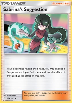 Sabrina's Suggestion - Team Up (Uncommon) [TEU-154]