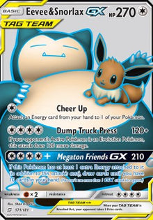 Eevee & Snorlax GX - Team Up (Ultra Rare) [TEU-171]