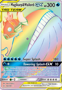 Magikarp & Wailord GX - Team Up (Secret Rare) [TEU-183]