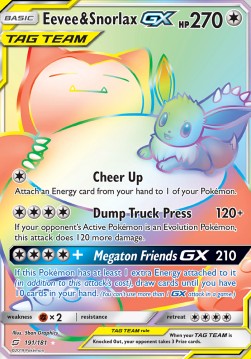Eevee & Snorlax GX - Team Up (Secret Rare) [TEU-191]