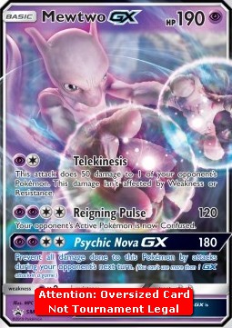 Mewtwo GX - SM Black Star Promos (Oversized) [SM-196]
