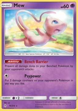 Mew - Unbroken Bonds (Holo Rare) [UNB-76]