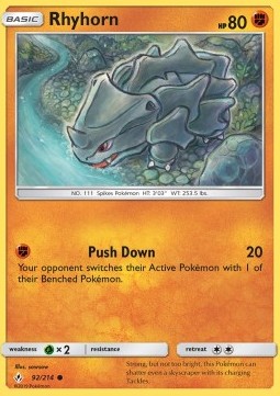 Rhyhorn - Unbroken Bonds (Common) [UNB-92]