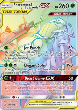 Pheromosa & Buzzwole GX - Unbroken Bonds (Secret Rare) [UNB-215]
