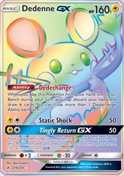 Dedenne GX - Unbroken Bonds (Secret Rare) [UNB-219]