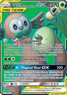 Rowlet & Alolan Exeggutor GX - Unified Minds (Ultra Rare) [UNM-214]