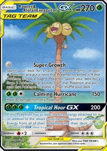 Rowlet & Alolan Exeggutor GX - Unified Minds (Ultra Rare) [UNM-215]