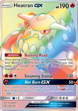 Heatran GX - Unified Minds (Secret Rare) [UNM-238]